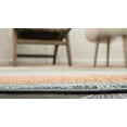 thumbnail image 3 of Unique Loom Fars Collection Modern Classic Colorful Tribal Inspired Design Area Rug, 6 0 x 6 0 Round, Light Blue/Navy Blue, 3 of 6
