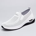 thumbnail image 6 of Orthopedic Walking Shoes for Women,2026 Womens Shoes,Woven Orthopedic Breathable Walking Sneaker Non-Slip Arch Support Slip on Shoes White 7, 6 of 6