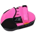 thumbnail image 4 of Almohadillas de objetivo de mano de boxeo para Kickboxing, patadas, punzonado, herramienta de entrenamiento para atletas para Muay Thai, rosa fluorescente, 4 of 12