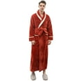 thumbnail image 3 of Robes for Men,Viikei Mens Robes,Warm Soft Plush Mens Robe with Hood,Plus Size Plus Thick Robe for Men with Side Pocket and Belt,Bathrobes for Men Gifts, 3 of 9
