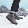 thumbnail image 5 of FDSKWKYMen Snow Boots Water Resistant Non-slip Winter Shoes with Fuzz Lined Warm High Top Boots for Men, 5 of 14