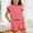 205Red445, variant on MEZZALL Outfit Sets Girls Summer Casual Two Piece Loose Side Opening Shirt And Cycling Shorts O-Neck Trendy Daily Clothes Sets