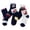 Navy, variant on Staki Boys Girls Novelty Crew Socks Funny Colorful Toddler Calf Socks for Kids(Blue,3-5 Years)