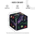 thumbnail image 4 of Lsque Colorful Vintage Cactuses Printed Tissue Box Cover Holder, Facial Paper Organizer Dispenser,Square with Bottom Belt, PVC Leather Decorative Organizer, 4 of 8