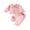 Pink, variant on RUINIXCW Toddler Baby Girls Striped Pajamas Set Kids Little Girls Spring Fall Winter PJS Sleepwear Cherry Peter Pan Collar Long Sleeve Tops Pants Set