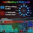 thumbnail image 3 of Wireless Gaming Keyboard & Mouse & Headset & Mouse Pad Combo Set 4 in 1,16 RGB Backlit Rechargeable Keyboard with Palm Rest,7 Backlit Gaming Mouse & RGB Bluetooth Headphones for Laptop Computer PC, 3 of 12