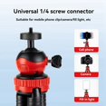 thumbnail image 2 of Mini Trípode de Escritorio para Teléfono Móvil con Cabezal Esférico de 360 Grados, Portátil para DSLR, para , Teléfonos Inteligentes, Color Negro, 2 of 6