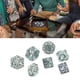 thumbnail image 4 of Polyhedral Dice Set, Metal Table Game Dice Electroplate 7pcs Soild For Teenager For Party ANGGREK Otros, 4 of 8