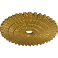 thumbnail image 3 of Ekena Millwork 24 3/4"OD x 3 1/4"ID x 1 7/8"P Eryn Ceiling Medallion (Fits Canopies up to 4"), Hand-Painted Pharaohs Gold, 3 of 6
