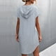 thumbnail image 3 of Vestido De Sudadera Con Capucha, Vestido Con Capucha Y Cordón, Cintura Suelta A La Moda, Dobladillo Envolvente Suave Para Fiesta De Citas ANGGREK Otros, 3 of 6
