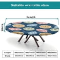 thumbnail image 4 of Table Padding Under Tablecloth, Umbrella Pattern Printed on Elasticated Table Cover, Table Pads for Dining Room Table Rectangular, Fits for 48" x 68" Oval Table, 4 of 4