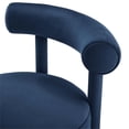 thumbnail image 2 of Maklaine 19" Velvet Fabric Dining Chair in Midnight Blue (Set of 2), 2 of 11