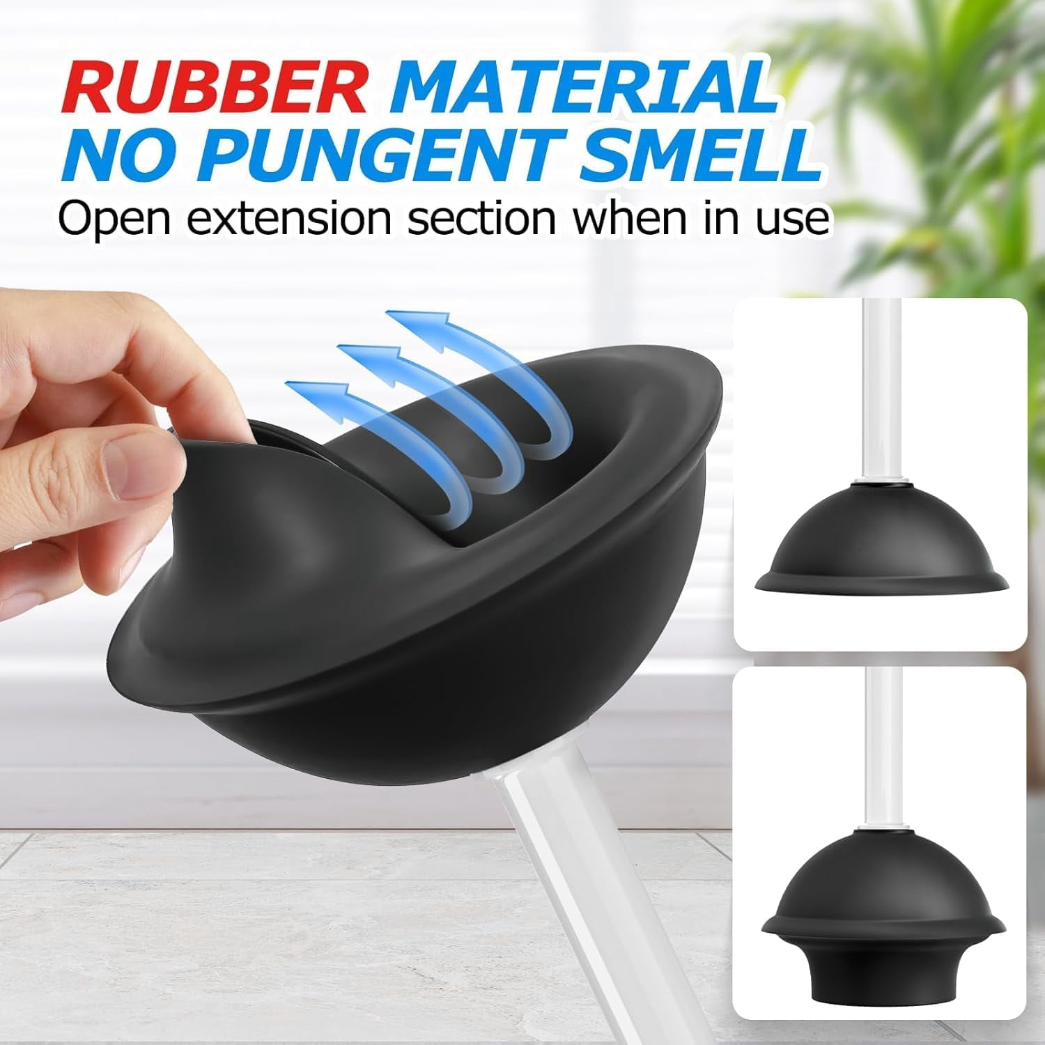 RGHJAR-3 in 1 Toilet Brush and Plunger Set,Toilet Bowl Brush Plunger Set,Toilet Brush Plunger Combo,Cleaning Brush,Cleaning Supplies, Crevice Cleaning Brush, Bathroom Cleaning Tools, White