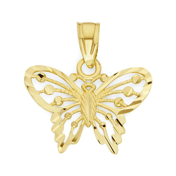 Download Ice On Fire Jewelry 14k Gold Butterfly Necklace Butterfly Pendant Gifts For Women Gifts For Mom Brthday Gifts For Her Walmart Com Walmart Com