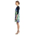 thumbnail image 2 of Modest Sea Sabrina 1-Pc Swim Dress Burkini Medium Blue Floral Print, 2 of 3