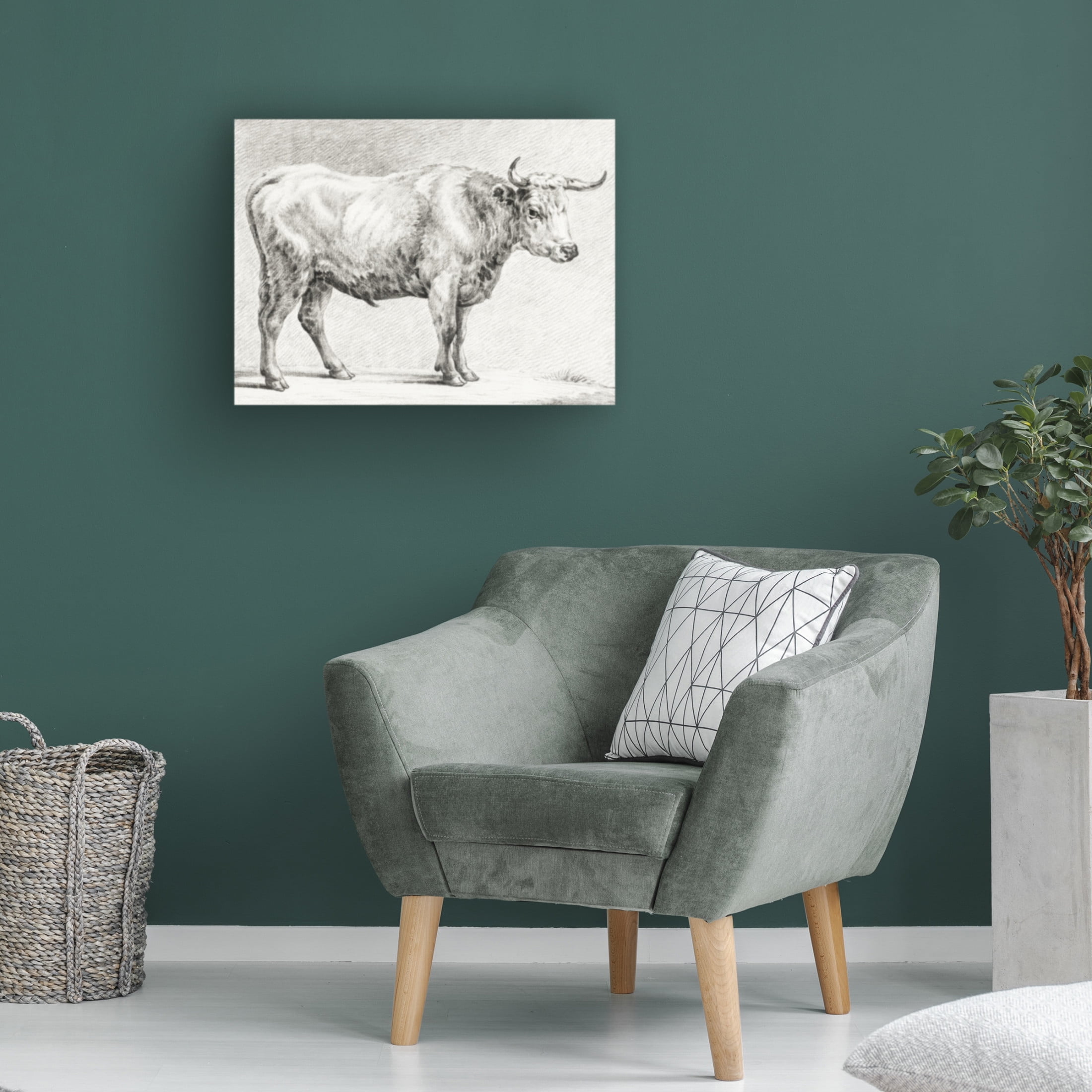 Trademark Fine Art Jean Bernard  Bernard's Bull Renderings IV Canvas Wall Art