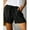 Black, variant on Women Clothes Clearance Womens Comfy Drawstring Splice Casual Elastic Waist Pocketed Loose Shorts Pants