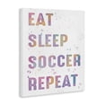 thumbnail image 2 of Stupell Industries Contemporary Eat Sleep Soccer Life Pastel Canvas Art, 24 x 30, by Marcus Prime, 2 of 7