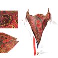 thumbnail image 1 of Cravate pour Homme à Nouer Soi-Même Double Face Vintage Paisley Ascot Cravate Paisley Foulard Cravate, 1 of 10