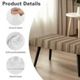 thumbnail image 7 of FUIALDOLG Wooden Pattern Bench Seat Cover Stretch Rectangle Long Bench Cushion Cover with Elastic Edge Removable Seat Protector for Bedroom, Kitchen, 7 of 7