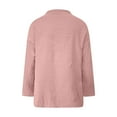 thumbnail image 4 of Women Long Sleeve Shirts Plus Size Cowl Neck Tops Plain Linen Slouchy Casual Loose Pullover Spring Fashion Blouse, 4 of 5