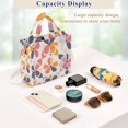 thumbnail image 5 of FORMRS Womens Corduroy Tote Bag Crossbody Shoulder Handbag with Pocket, Purple Retro Flower, 5 of 7