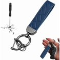 thumbnail image 1 of Leather Car Keychain – Universal 360° Rotatable Key Holder with Anti - Lost D - Ring for Men & Women, 1 of 5