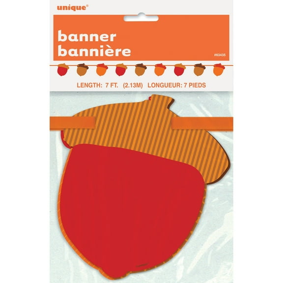 Fall Acorns Paper Hanging Banner (1ct)