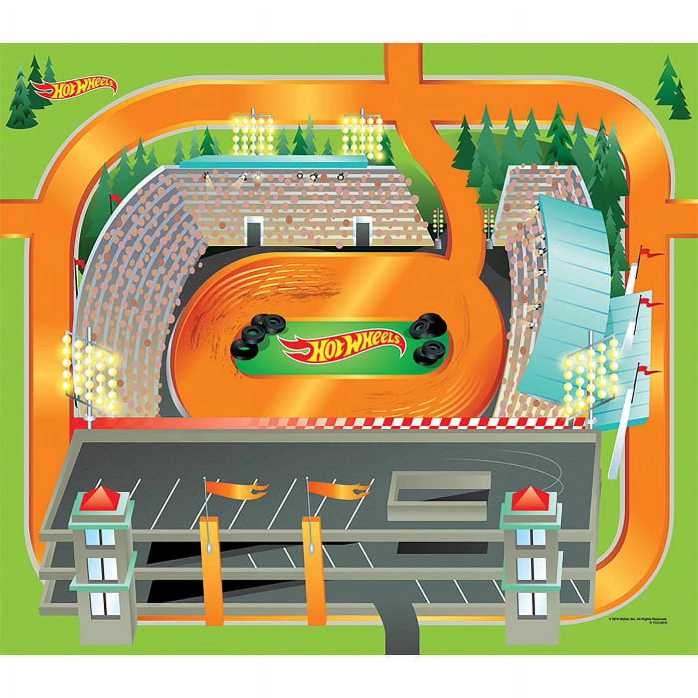 Hot Wheels, Kids, Mega Mat Toy Car Set, 31.5 x 27.5 inches