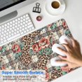 thumbnail image 4 of Long Mouse Pads for Desk,Pioneer Flower Floral Print Pattern Desk Mats on Top Of Desks, Desk Mouse Pad Extra Large with 3mm Non-Slip Base and Stitched Edge for Gaming,Office,Work,Home 31.5"x15.7", 4 of 6