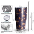 thumbnail image 6 of 30oz Halloween Treats Pattern Tumblers Stainless Steel Tumbler with Lid and Straw,Vacuum Insulated Double Wall Travel Tumbler Cups Mug with Cleaning Brush for Coffee,Tea, 6 of 7