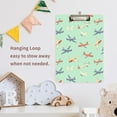 thumbnail image 2 of ALAZA Plastic Clipboard A4 Letter Size Decorative Clipboards for Students Women Men 9" x 12.5" Airplane Retro Green, 2 of 6