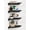 4. Black, variant on White Corner Floating Shelves for Wall Set of 4, Rounded Corner Shelves Wall Mounted for Kids Bedroom Books, Cute Wood Hanging Corner Shelf for Bathroom Decor, Living Room, Small Spaces