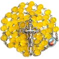 thumbnail image 1 of GeekTenet Chapelet de Perles de Rosaire Rouge Vert Agate Naturelle Roserie Cadeaux Catholiques, Zinc, Agate, 1 of 6