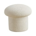 thumbnail image 1 of GROWTH TANK Comfortable Ottoman Seating Chair Stepstool Mushroom Sofa Tea Stool for Dressing White, 1 of 9