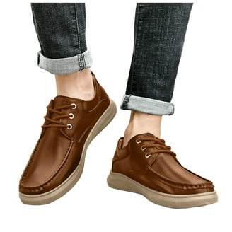 Mens Dress Shoes Lace Up Fashion Derby Shoes Slip On Leather Shoes Formal  Businees Oxfords Shoes - Walmart.com
