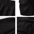 thumbnail image 6 of Uwinwear Mens Quick-drying Cargo Shorts Stretch Cotton Drawstring Waist Short Pants With 4 Pockets Relax Fit Summer Casual Shorts for Men,Black,XL, 6 of 7