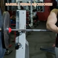 thumbnail image 3 of Red Durable PE Dumbbell Bar Nut Screw Clamp for Fixation 4 Pcs Easy to Install and Remove, 3 of 9