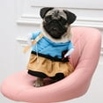 thumbnail image 2 of Poliéster divertido samurái vertical disfraz de mascota fiesta de Halloween ropa de cosplay vestir para perro gato (L), 2 of 8