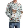 thumbnail image 4 of Doctor Bear Hospital Oversized Hoodies for Women Pullover Womens Clothes with Pocket Mens Ultimate Pullover Hoodie Sweatshirt S-6XL, 4 of 8