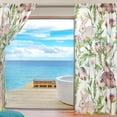 thumbnail image 3 of Splicing Pattern Easter Bunnies with Eggs Semi Sheer Curtains Window Voile Drapes Panels Treatment-55X84in for Living Room Bedroom Kids Room, 3 of 3