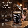 thumbnail image 6 of Fishing Lures Glass Beer Stein with Metal Lid and Thumb Lift - Premium Drinkware for Beer Enthusiasts, 6 of 8