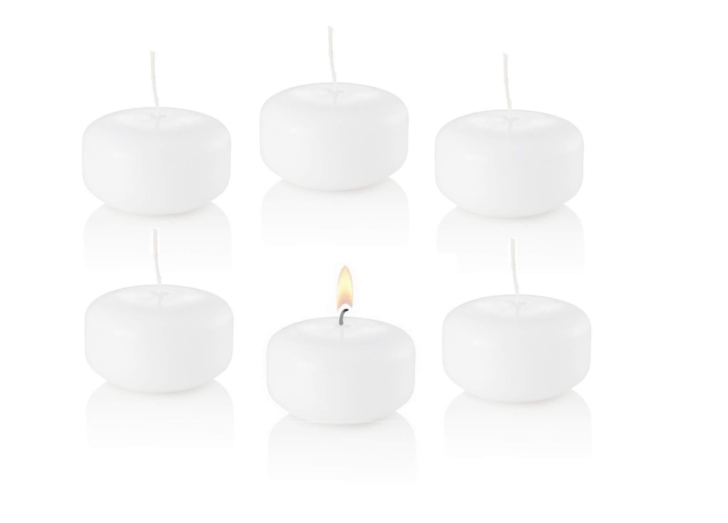 Richland Floating Candles 3 Ivory Set of 24 - Candles4Less