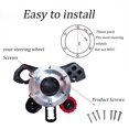 thumbnail image 4 of Lumclaw For Logitech G29 G920 G923 13 Inch Steering Wheel Adapter Plate 70mm Pcd Racing Car Game Modification (Silver), 4 of 6
