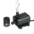 thumbnail image 1 of Bomba de agua DC sin escobillas, USB DC5V 4.8W / 3M / bomba de circulación para pecera / 100 ℃ Decdeal  Negro 4.8W, 1 of 7