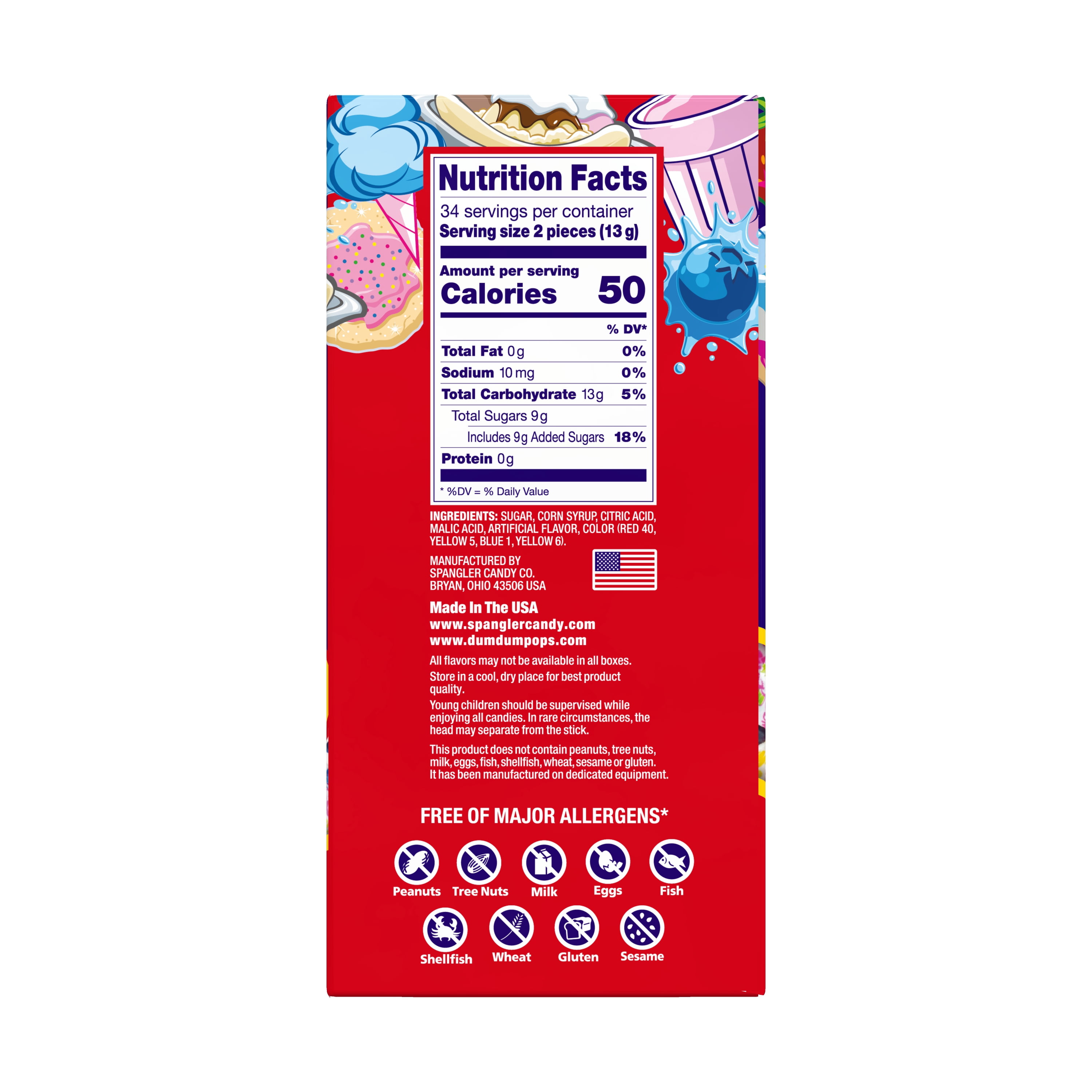 Dum Dums Limited Edition Flavor Mix Lollipops & Suckers, Party Candy Hard Candy, 16 oz Box