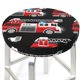 thumbnail image 3 of Disketp Fire and Rescue Truck Funda Redonda para Taburete, Funda de Cojín para Silla de Bar Suave y Elástica-12 inch, 3 of 7