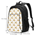 thumbnail image 5 of Balery Rabbit And Carrot Print USB Charging Backpack for Men and Women - Water-Resistant, Anti-Theft Laptop Backpack with USB Port for Travel, Work, School, and College, 5 of 7