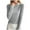 Grey, variant on Women's Sweaters Fall Sweaters for Women Ladies Lapel Knitted Sweater Slim Fit Long Sleeve Bottoming Shirt Design Solid Color Lapel Sweater