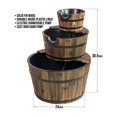 thumbnail image 3 of Havenside Home 3-Tier Rustic Outdoor Fountain 24" W, Garden Decor Water Fountain with Submersible Electric Pump by Sun-Ray, 3 of 6
